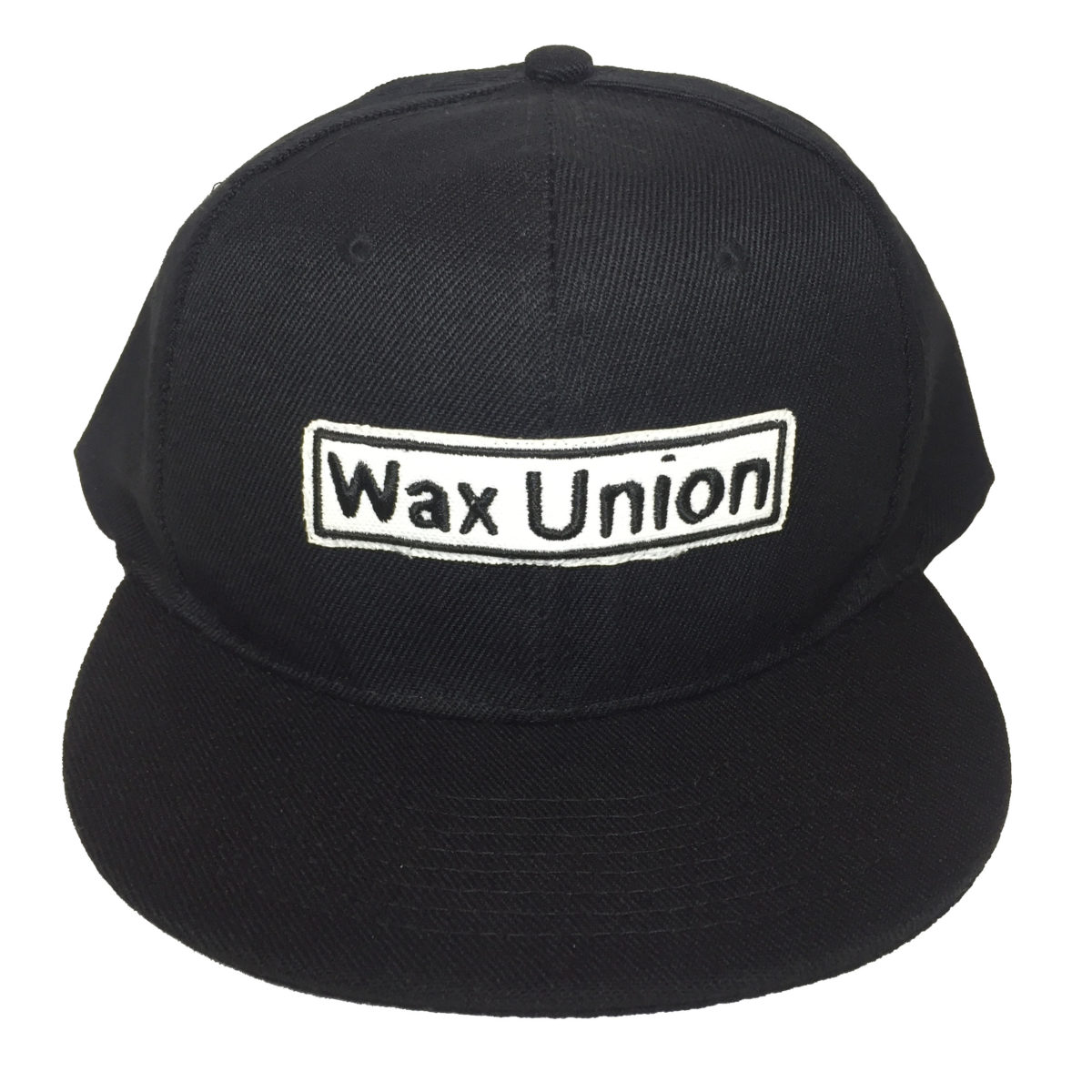 Wax Union Text Patch 6 panel Cap Front View